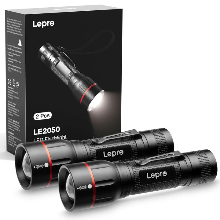 Lepro - 2-Pack LED Flashlights 