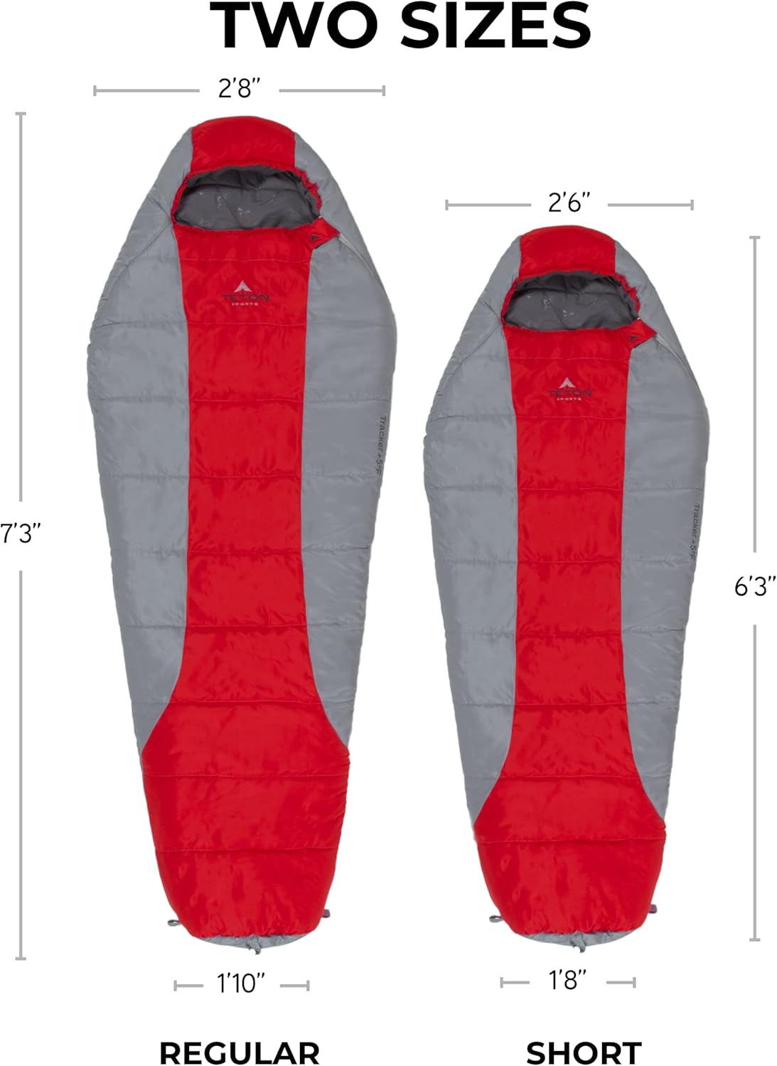 TETON - Sports TrailHead Ultralight Sleeping Bag (RED)