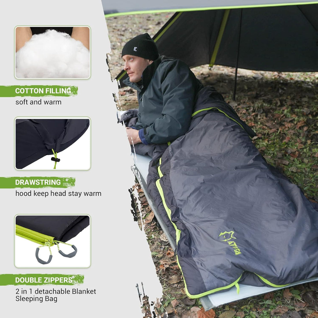 ATEP - Adjustable Temperature Sleeping Bag