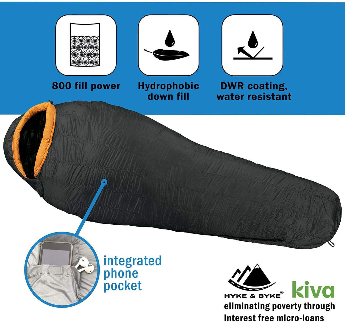 Hyke & Byke - Eolus 15 & 30 °F Down Sleeping Bag