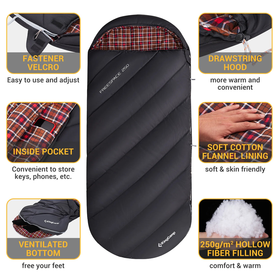 KingCamp - Oversized Cotton Sleeping Bag