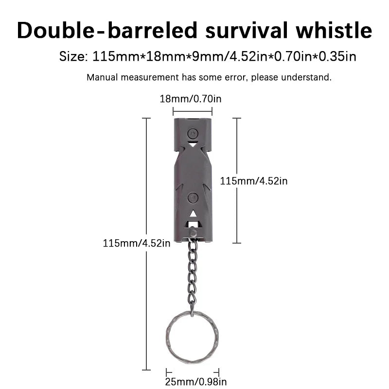 High Decibel Stainless Steel Survival Whistle