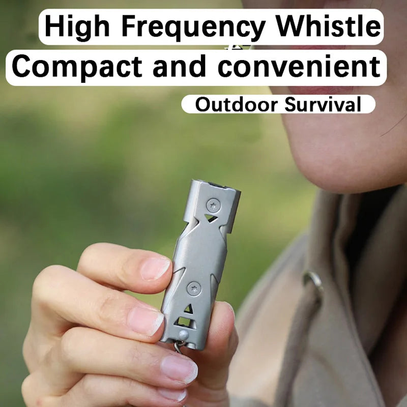 High Decibel Stainless Steel Survival Whistle