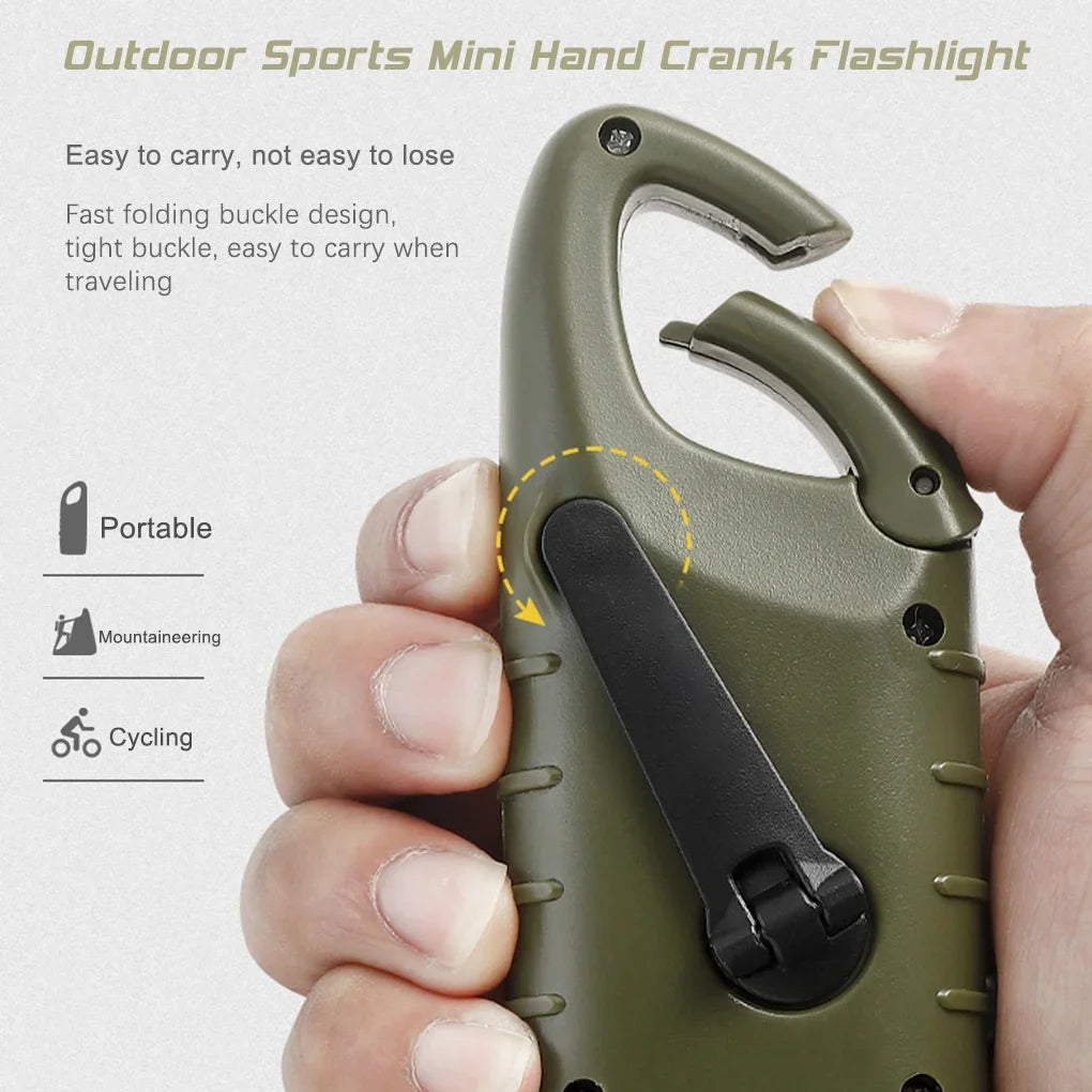 Brangdy - Solar Hand Crank Flashlight