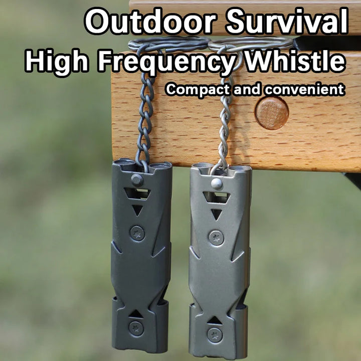 High Decibel Stainless Steel Survival Whistle