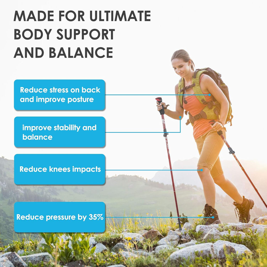 YOVITAL - Collapsible Trekking Poles