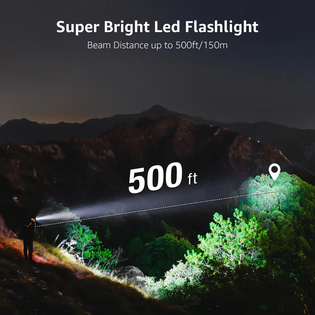 Lepro - 2-Pack LED Flashlights 