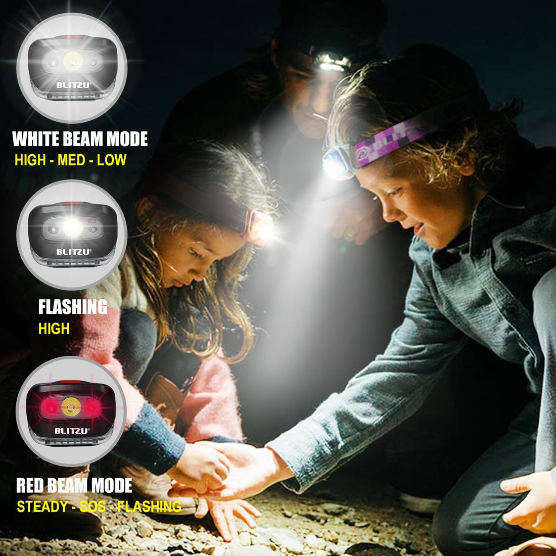 Blitzu - Kids LED Headlamp