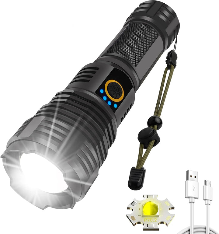 Northlet - 90,000 Lumens Rechargeable LED Flashlight