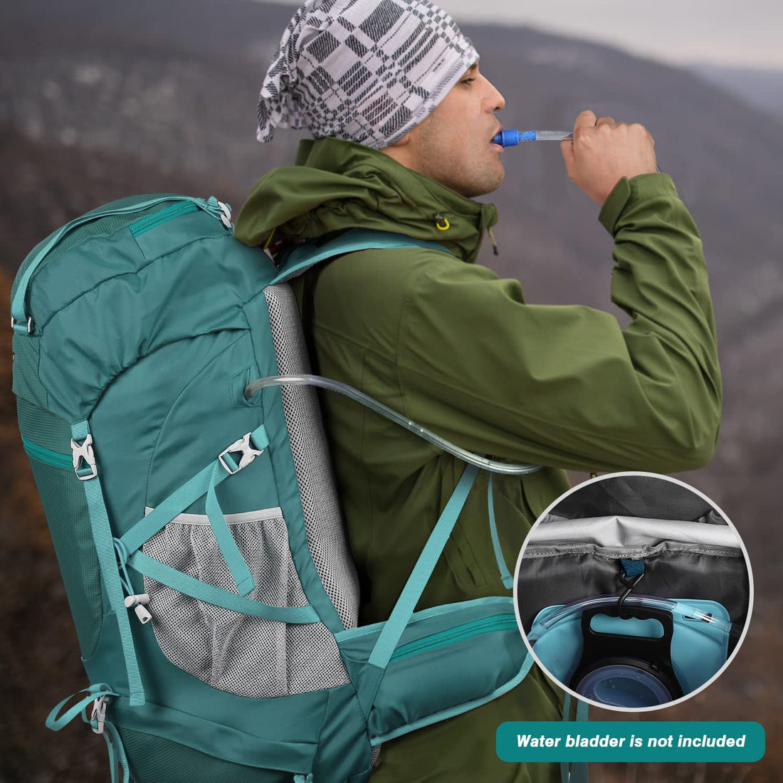 HOMIEE - 50L Hiking Backpack